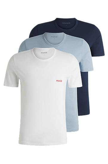 T-paita BOSS Three-Pack of Cotton Jersey T-Shirts Valkoinen | 50532811
