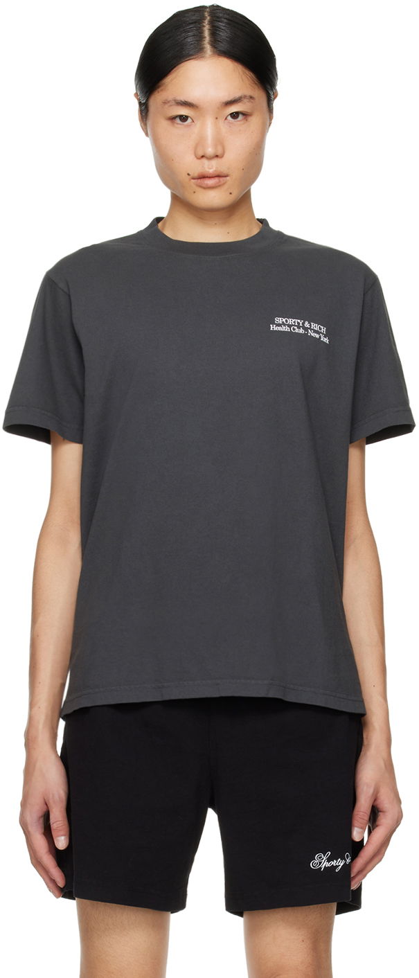T-paita Sporty & Rich New Drink More Water T-Shirt Harmaa | TSAW2384FB