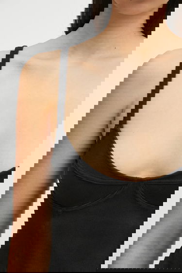 Tankkitoppi OUR LEGACY Our Legacy Cami Tank Top Musta | W2256CW, 3