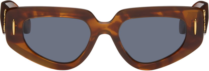 Aurinkolasit Loewe Loewe Small Butterfly Screen Sunglasses Ruskea | LW40160IM5153V 840126861174