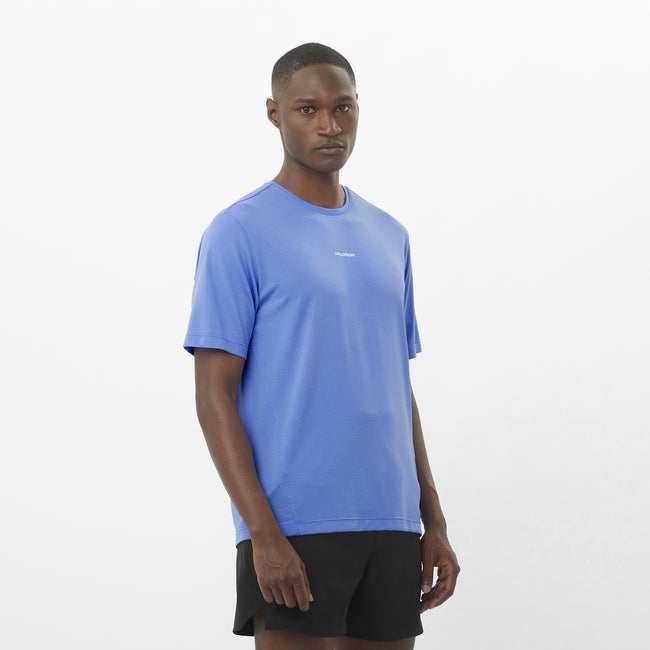 T-paita Salomon Shakeout Core T-Shirt Sininen | LC2423800