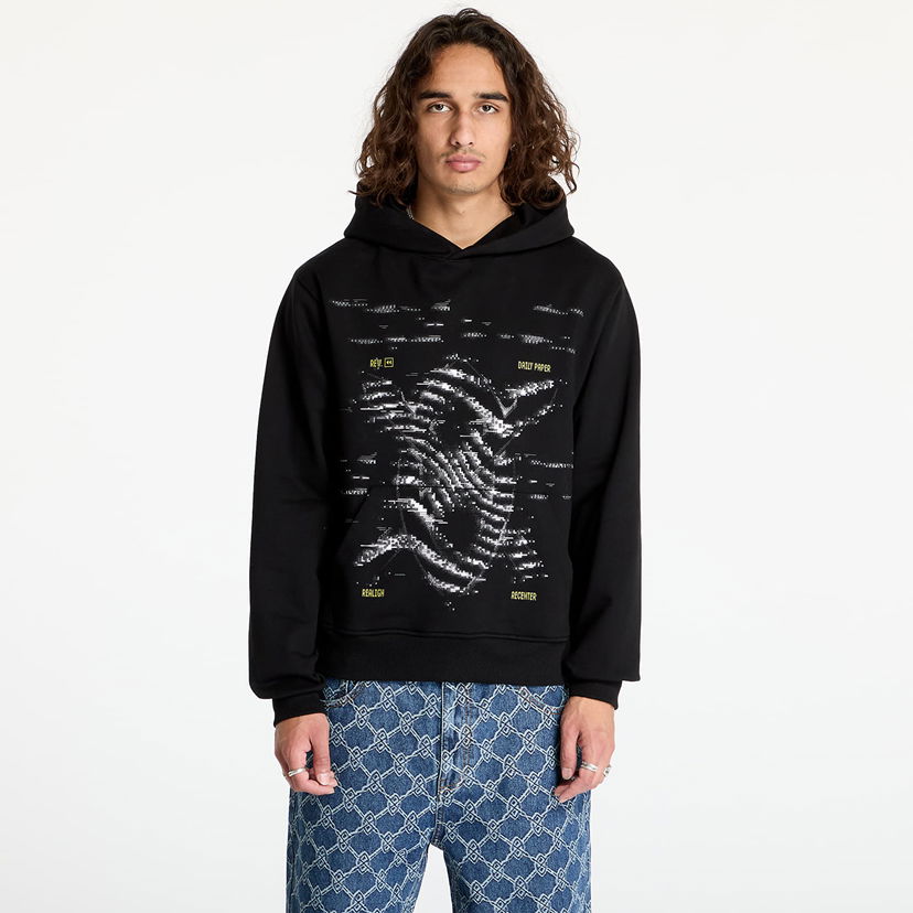 Huppari DAILY PAPER Rewind Hoodie Black Musta | 2421088