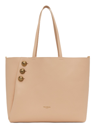 Kangaskassi Balmain Emblème Tote Bag Beige | CN1FE836LGSR