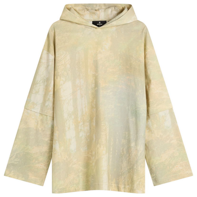 Huppari Represent Clo Represent Hideaway Forest Print Hooded T-Shirt Keltainen | MLW41321-52