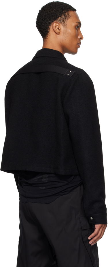 Takki Rick Owens Rick Owens Concordians Alice Brad Cropped Jacket Musta | RU02E1720 WBD, 2