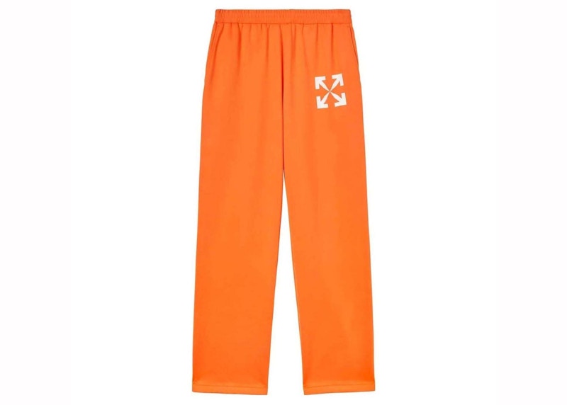 Verryttelyhousut Off-White Arrow Printed Track Pants Orange Oranssi | OMCJ018S22FAB0022001