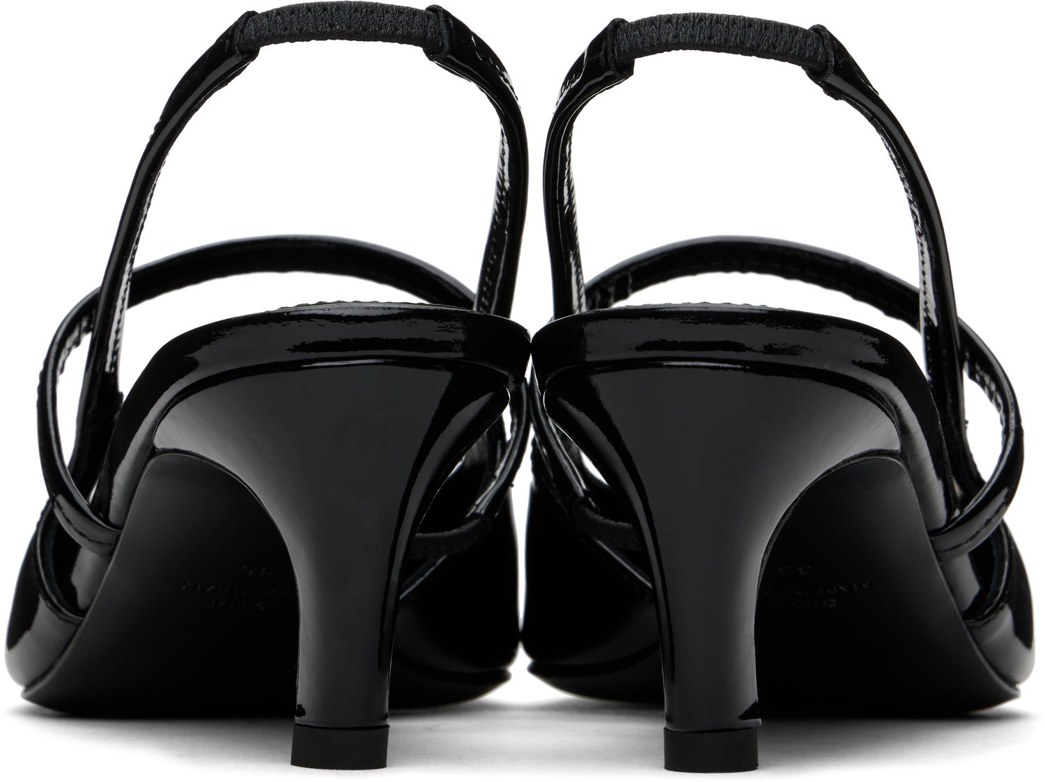 Tennarit ja kengät TOTEME Sharp Patent Slingback Heels Musta | 251-WAS821-LE0091, 1
