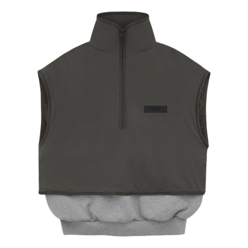 Liivi Fear of God Essentials Fleece Mockneck Vest Harmaa | 202SP244293F