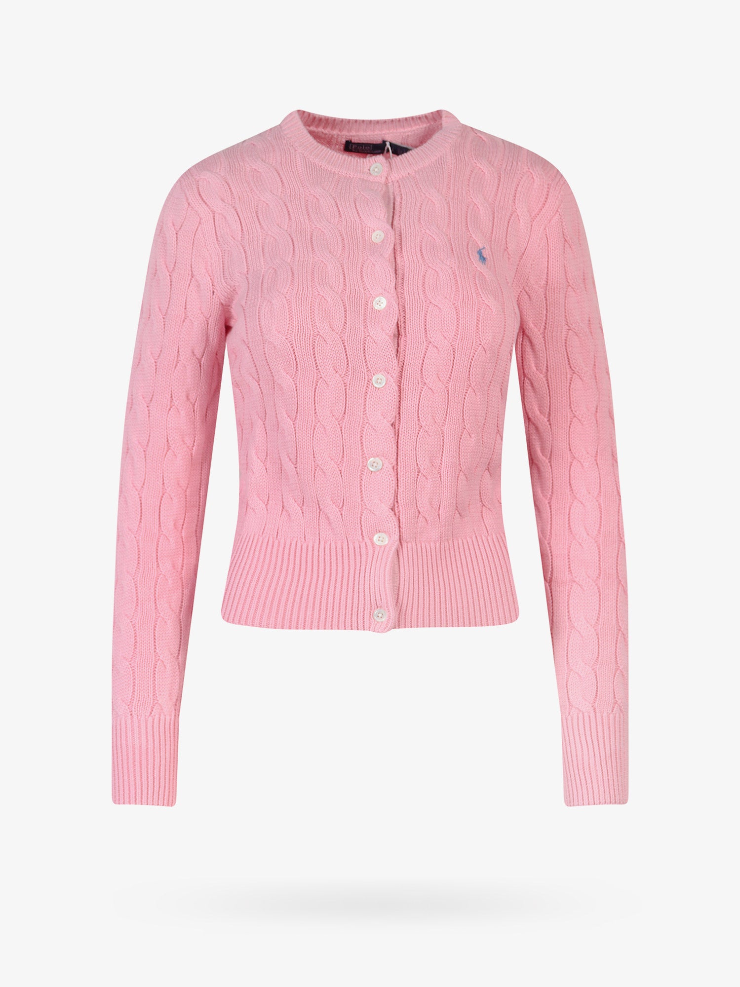 Villapaita Polo by Ralph Lauren Pink Cable Knit Cardigan Vaaleanpunainen | 211891643004, 0