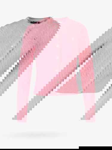 Villapaita Polo by Ralph Lauren Pink Cable Knit Cardigan Vaaleanpunainen | 211891643004, 0