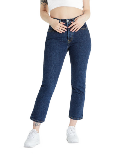 Jeans Levi's 501 Crop Salsa Stonewash Tummansininen | 36200-0179