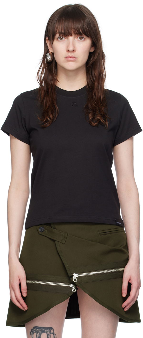 T-paita Courrèges Courrèges 'AC' Tee Musta | 423JTS006JS0107