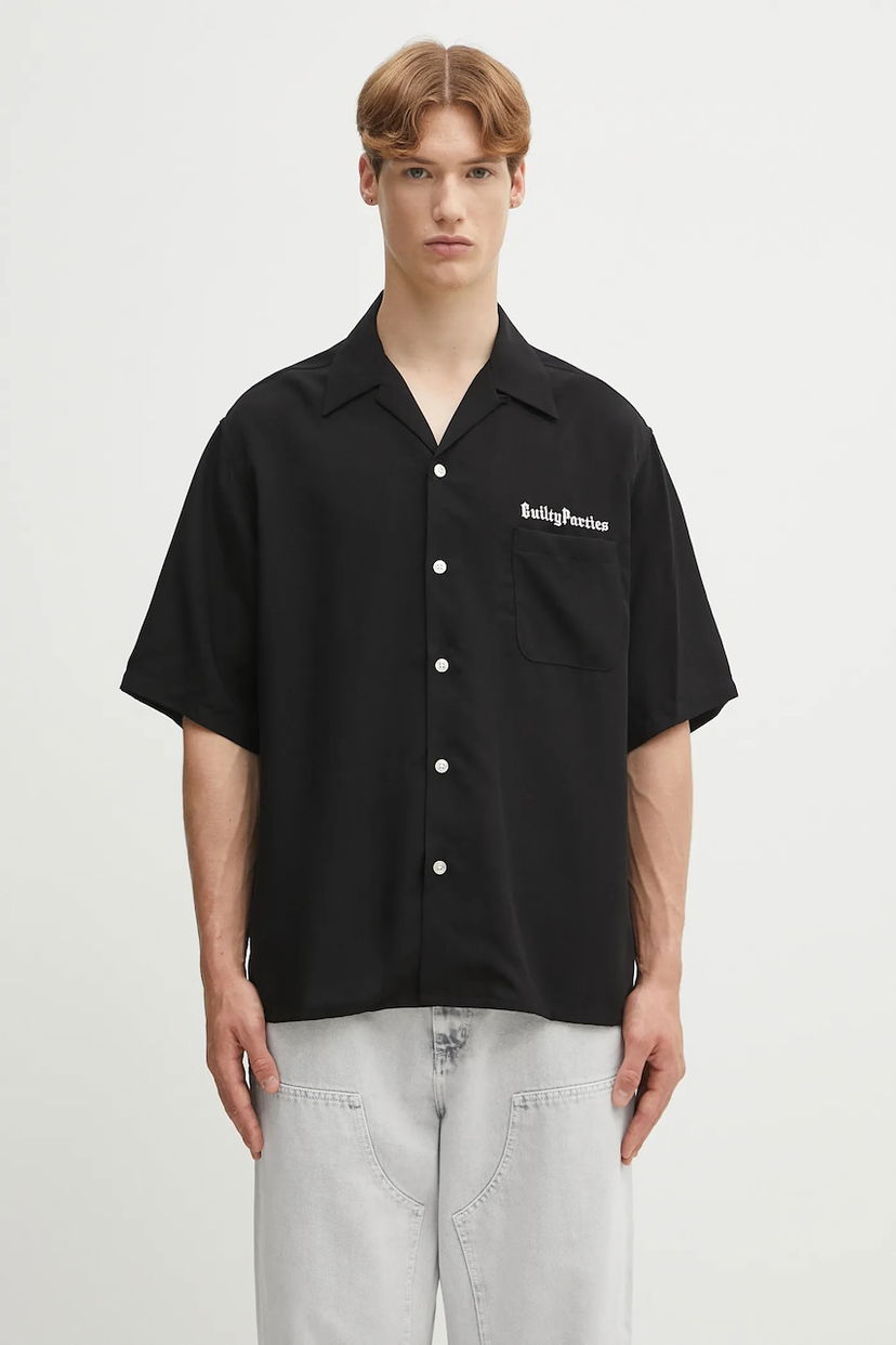 Paita WACKO MARIA Wacko Maria 50'S Shirt Relaxed Fit Musta | 25SS.WMS.OC06