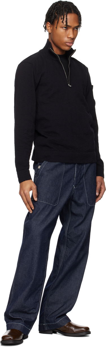 Villapaita C.P. Company C.P. Company Half Zip Knit Sweater Musta | 18CMKN304A-110373A, 4