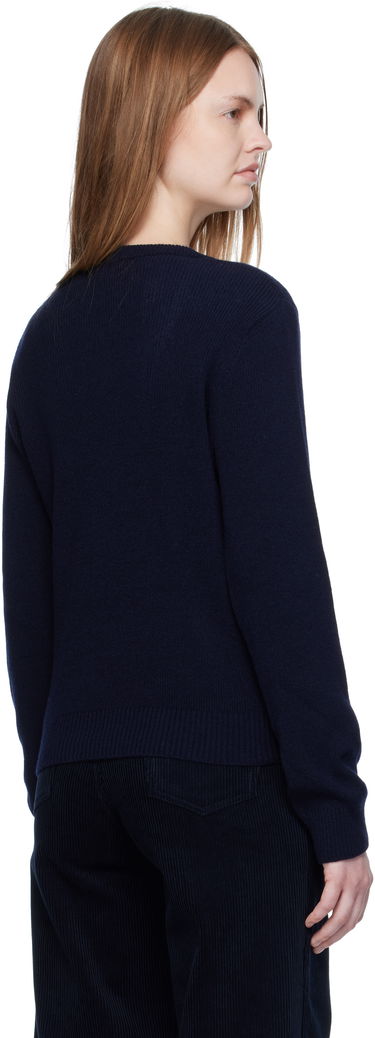 Villapaita A.P.C. A.P.C. Anae V-Neck Sweater Tummansininen | WOASA-F23429, 2