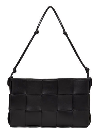 Olkalaukku Bottega Veneta Cassette Pouch Bag Musta | 730543 VCQC4