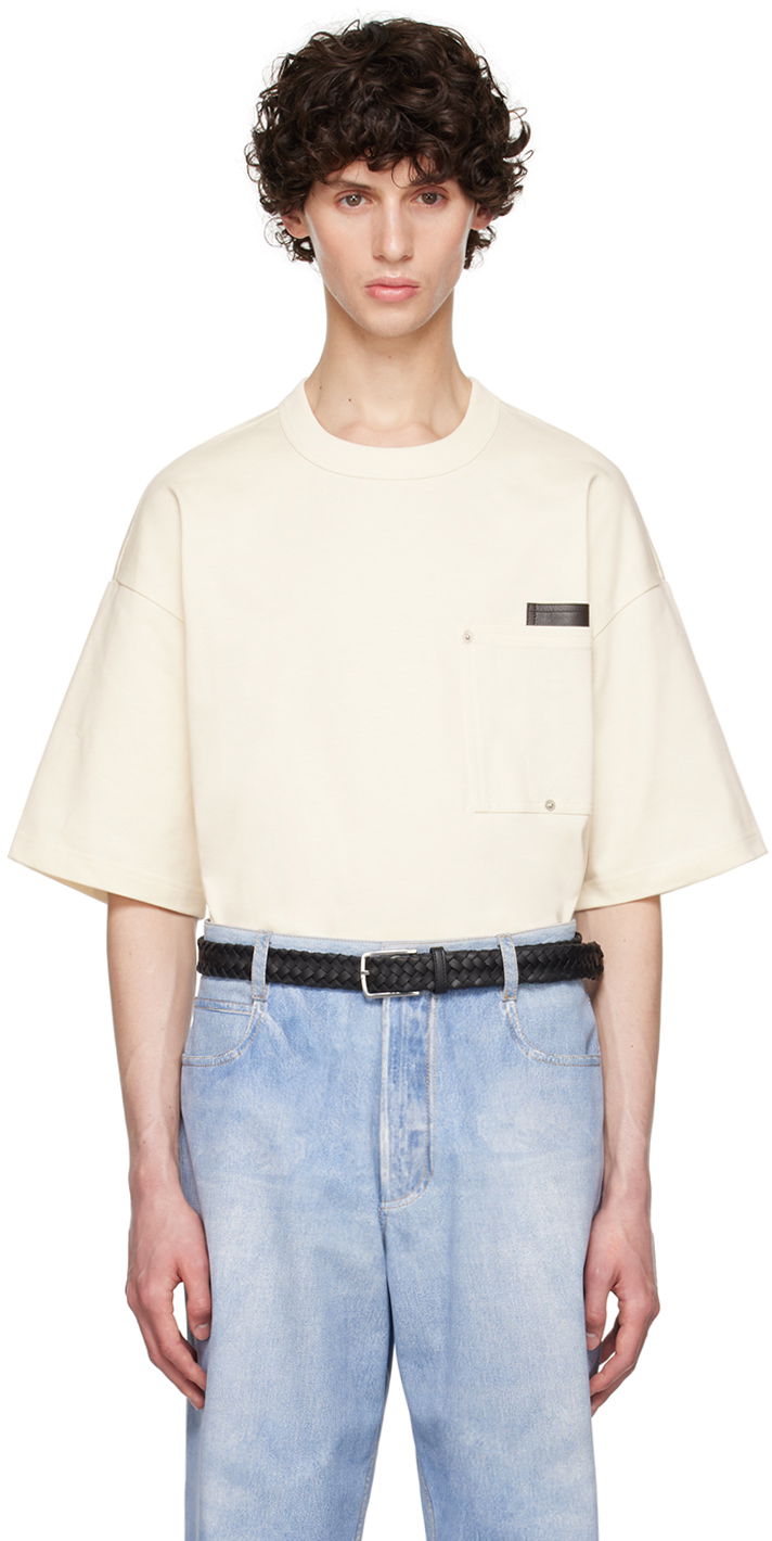 T-paita Bottega Veneta Pocket T-Shirt Valkoinen | 796162 VKLZ0 2679