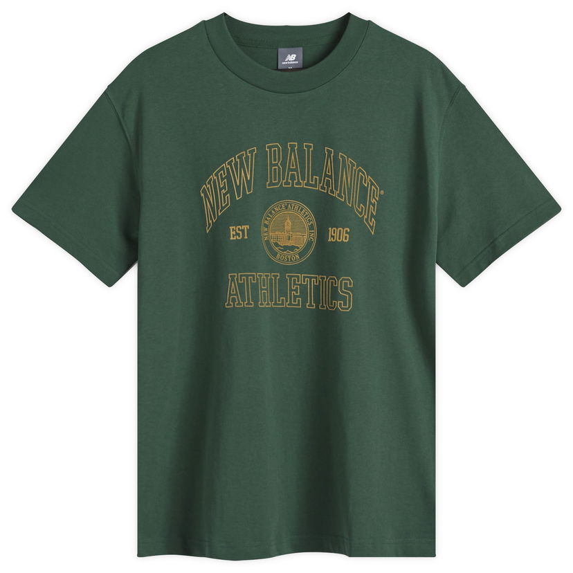 T-paita New Balance Varsity Oversized Tee Vihreä | WT43548-NWG