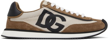 Tennarit ja kengät Dolce & Gabbana Mixed-Material 'DG' Cushion Ruskea | CS2288 A3D24, 0