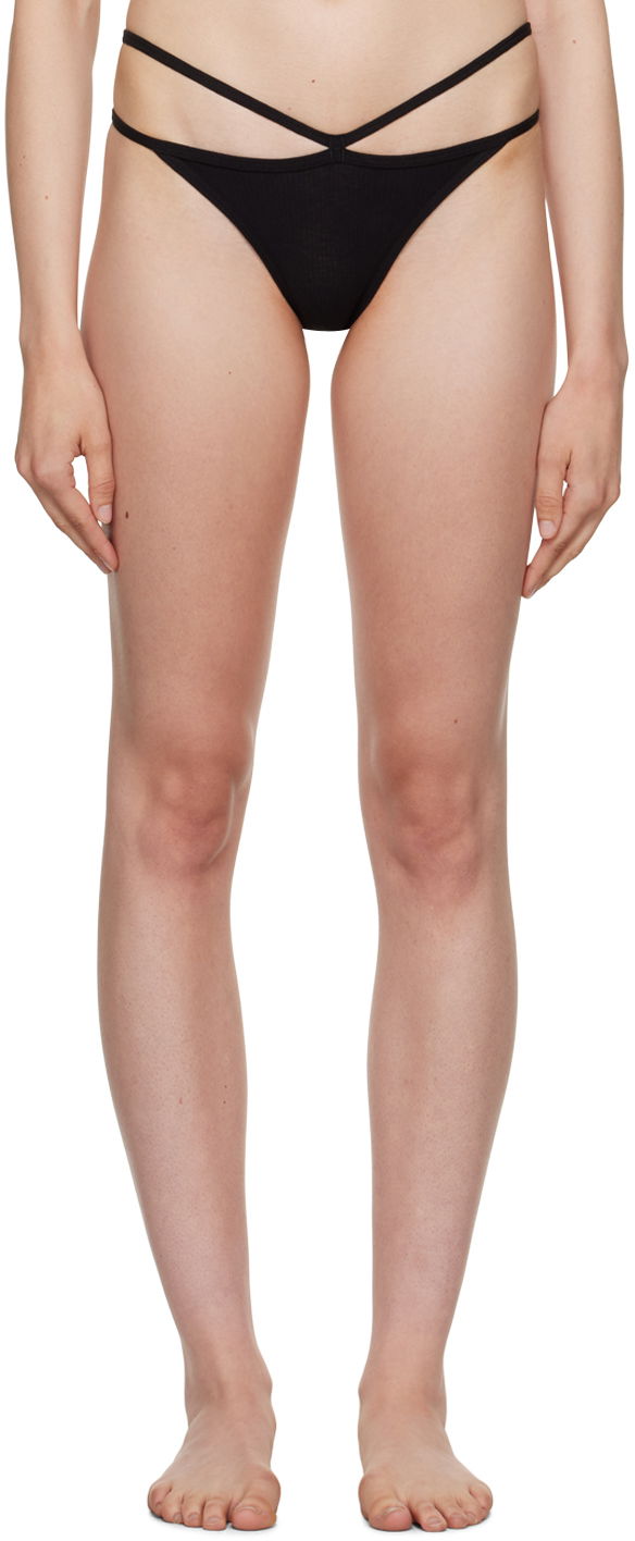 Pikkuhousut Baserange Cross Strap Briefs Musta | UNNI-RB-000