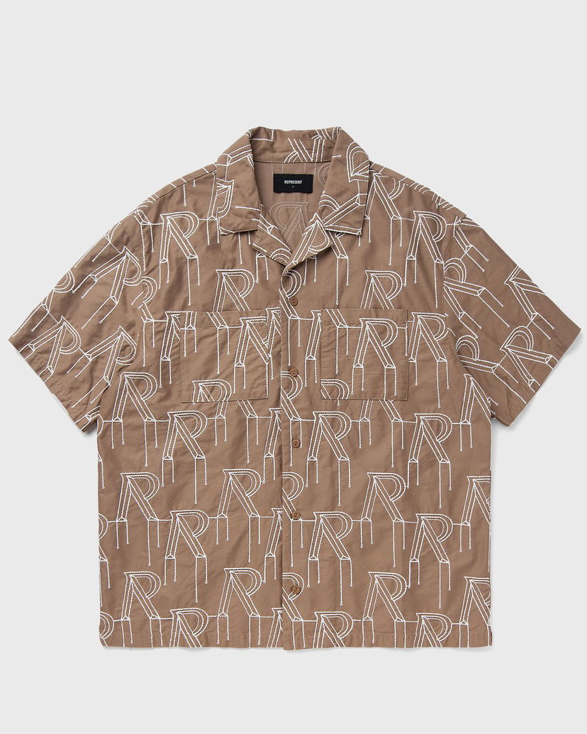 Paita Represent Clo Represent EMBRODIERED INITIAL OVERSHIRT Ruskea | MLM212-431