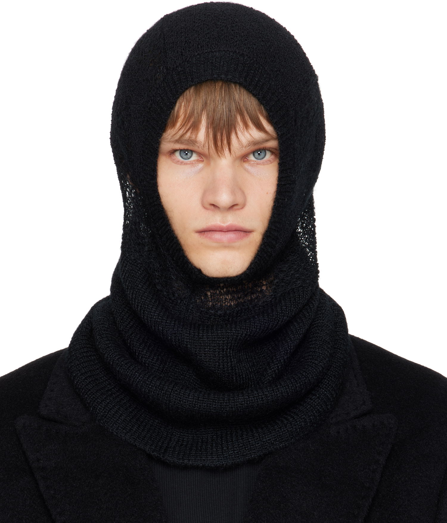 Hattu Ann Demeulemeester Ann Demeulemeester Knit Balaclava Musta | B0013191-KN070-099, 0