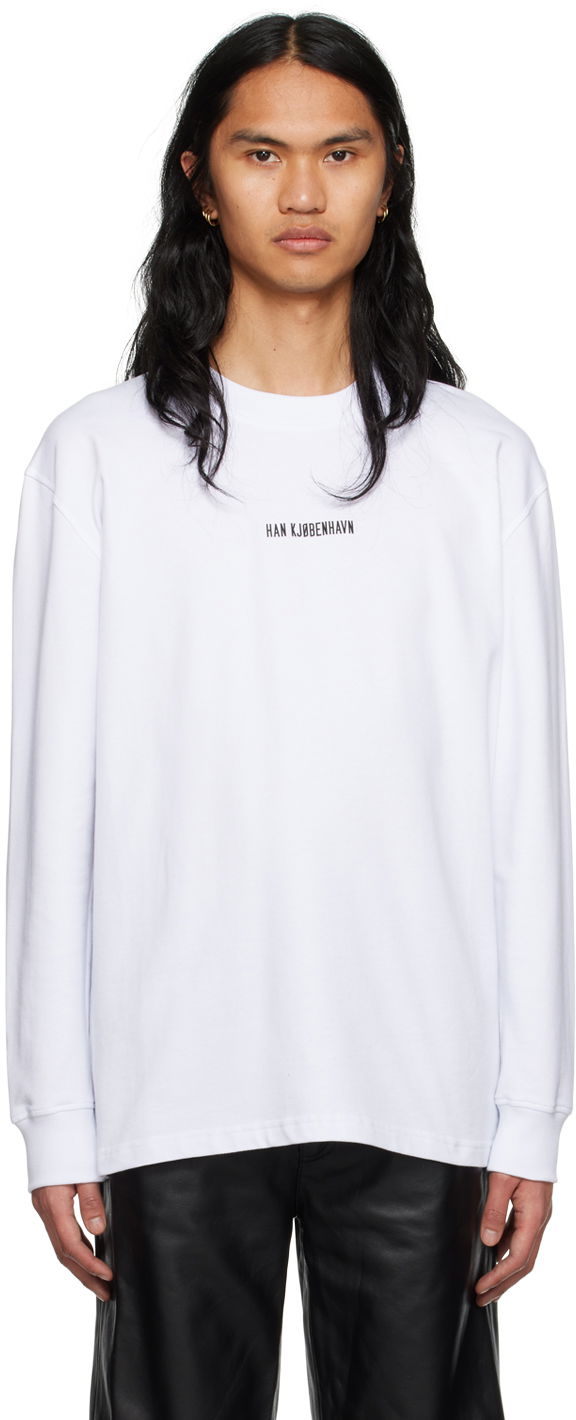 T-paita Han Kjøbenhavn Han Kjobenhavn Long Sleeve T-Shirt Valkoinen | M-132924