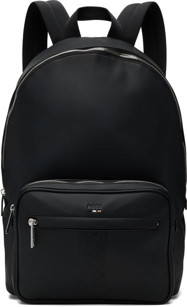 Reppu BOSS BOSS Structured Signature Trims Backpack Musta | 50552610, 0