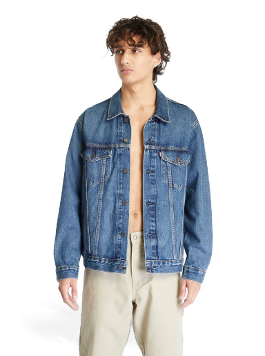 Takki Levi's ® Relaxed Fit Trucker Jacket Med Indigo - Worn In Sininen | A5782-0001