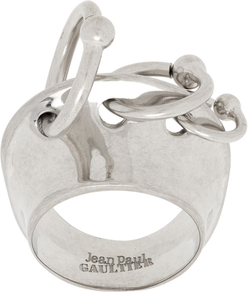 Sormus Jean Paul Gaultier Jean Paul Gaultier 'The Piercing' Ring Metallinen | 24/25-U-BA012-X053-91
