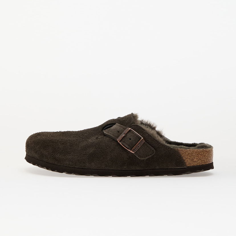 Tennarit ja kengät Birkenstock Birkenstock Boston Shearling Suede Moccasins Ruskea | 1020529