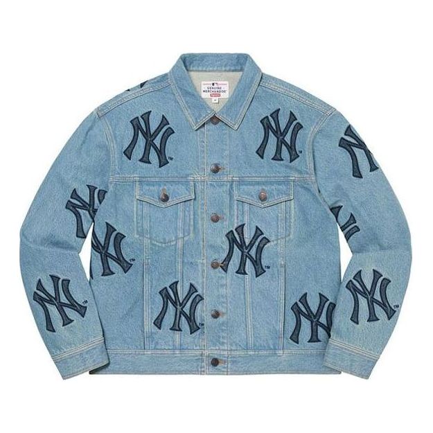 Takki Supreme Supreme x Yankees Denim Jacket Sininen | SUP-FW21-148
