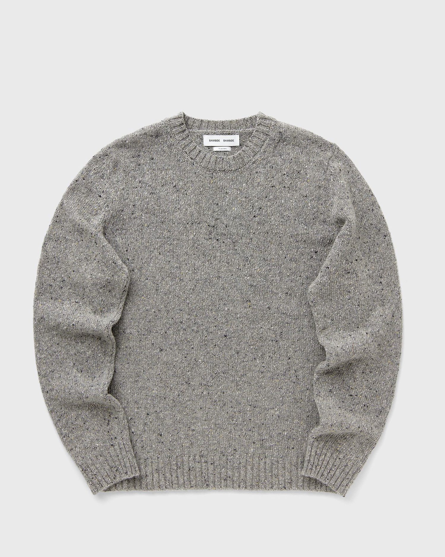 Villapaita Samsoe Samsoe SANATANIEL Flecked Knit Sweater Harmaa | M25300040-GREY-MEL, 1