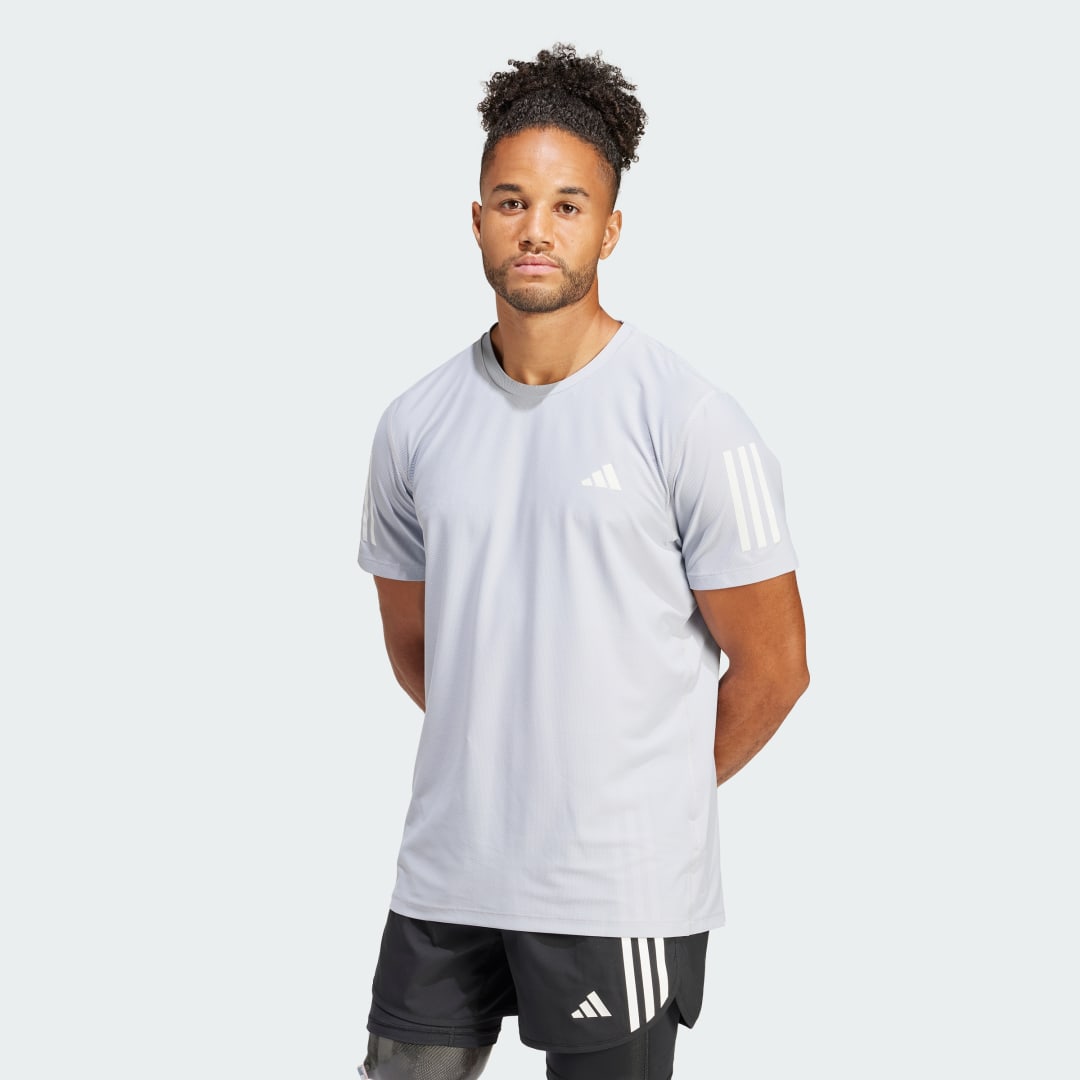 T-paita adidas Performance Own the Run Tee Harmaa | IN1501, 0