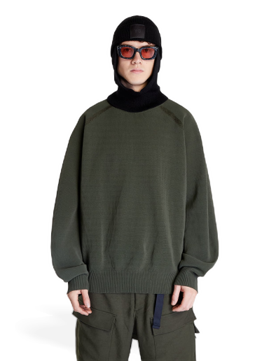 Huppari Y-3 Classic Knit Crewneck Sweatshirt Vihreä | HT4501