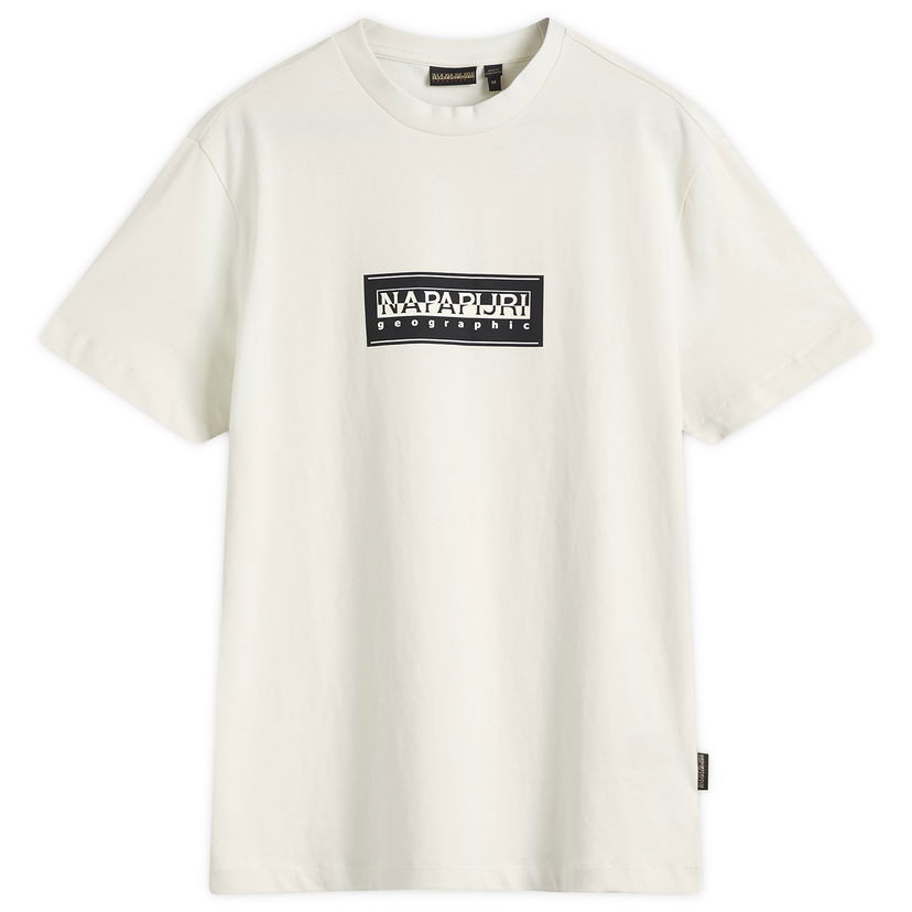 T-paita Napapijri Men's Box Logo T-Shirt, Size Large Valkoinen | NP0A4I3LN1A1