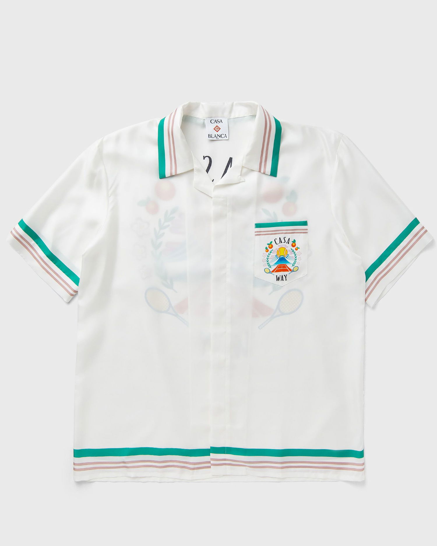 Paita Casablanca Cuban Collar Resort Shirt Valkoinen | MPF25-SH-003-07, 0