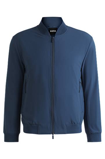 Bomber-takki BOSS Slim-Fit Blouson Jacket Sininen | 50538630