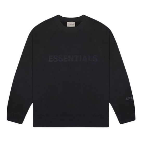 Villapaita Fear of God Essentials Long Sleeve Sweater Musta | FOG-SS20-295