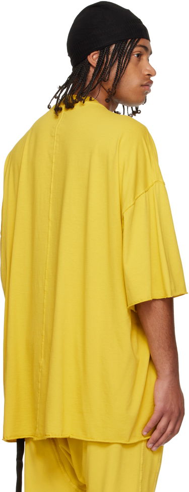 T-paita Rick Owens Concordians Tommy Oversized Raw-Edge Short Sleeve T-shirt Keltainen | DU02E7259 RN, 2