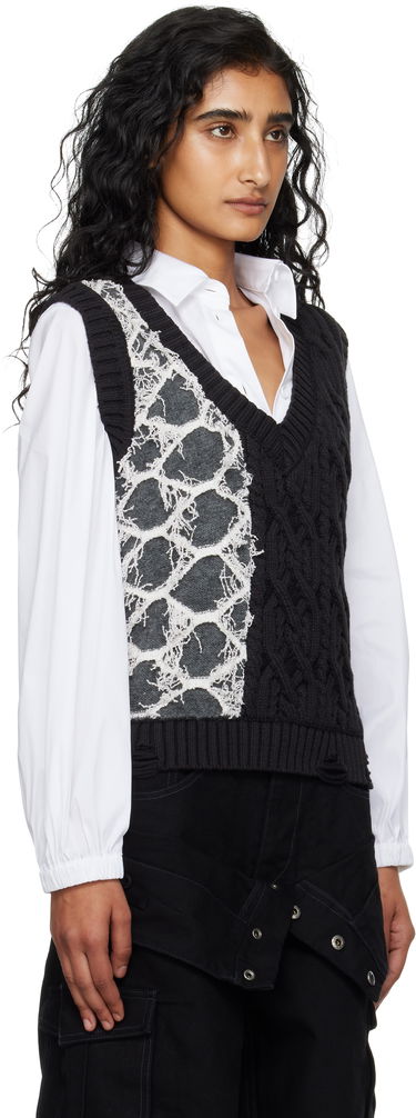 Liivi Andersson Bell Andersson Bell Boucle Cable Patchwork Knit Vest Monivärinen | atb1355w, 1