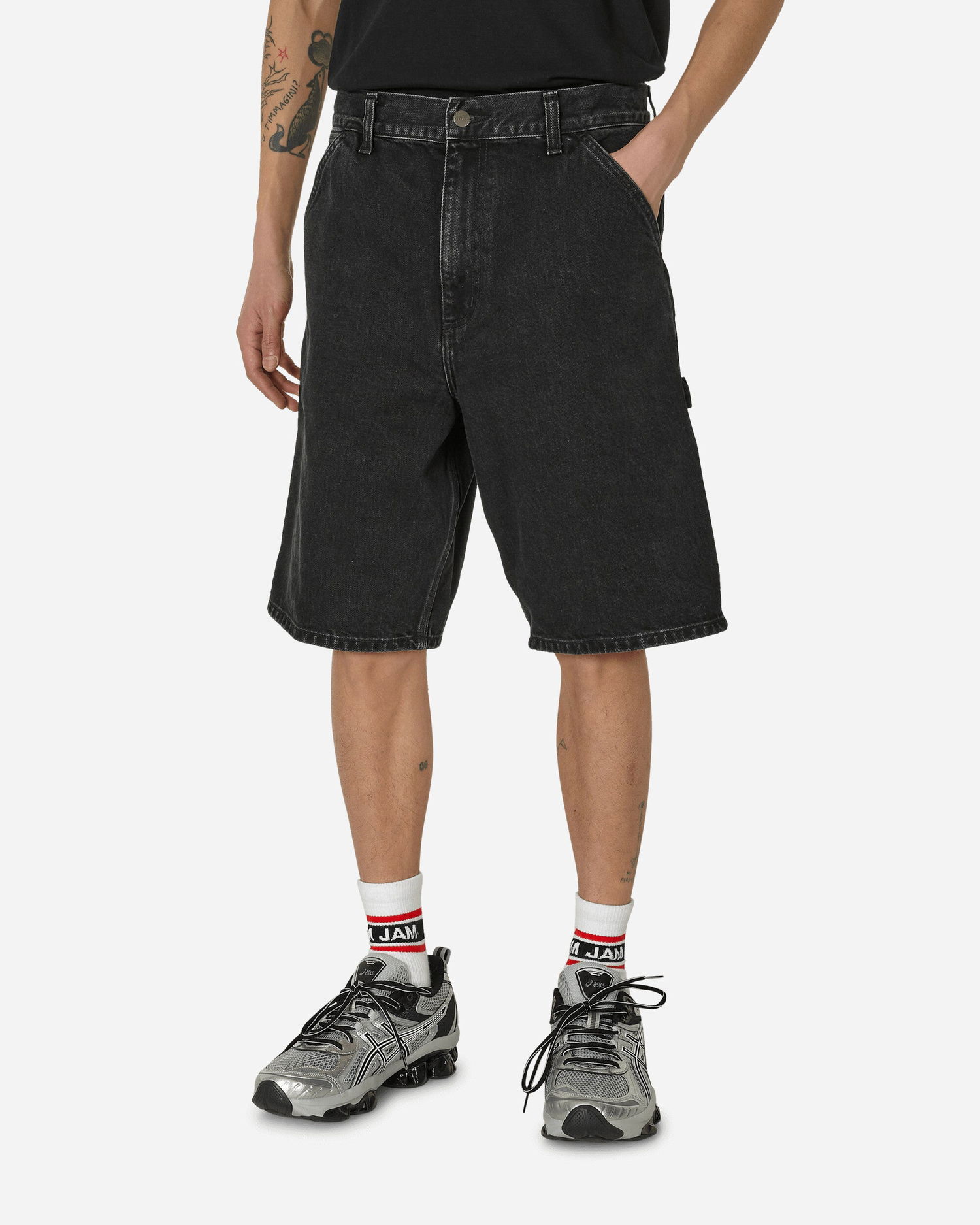 Shortsit Carhartt WIP Single Knee Shorts Musta | I032026_89_06, 0