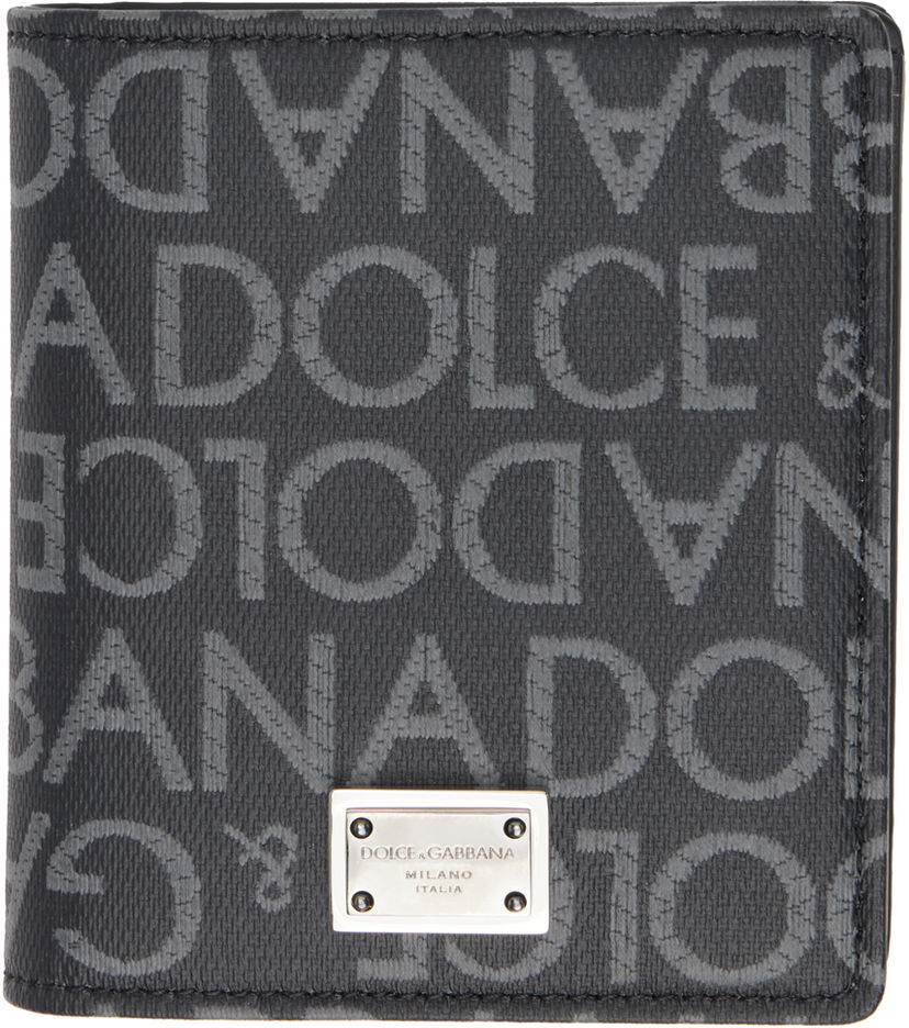 Lompakko Dolce & Gabbana Coated Jacquard Bifold Wallet Musta | BP3324AJ705
