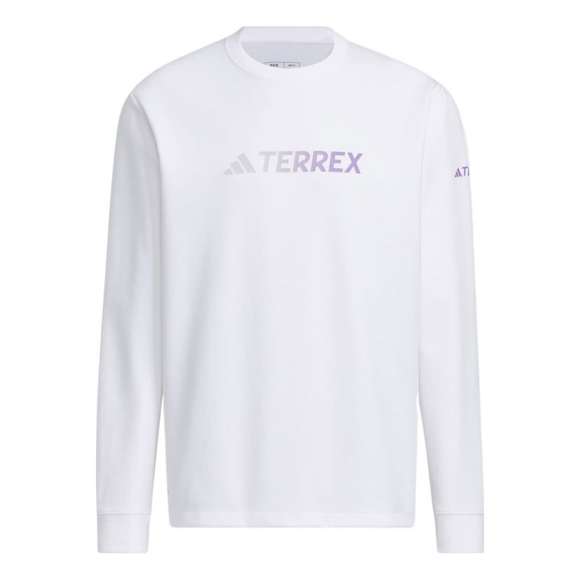 Huppari adidas Performance Terrex Long Sleeve T-Shirt Valkoinen | IP9945