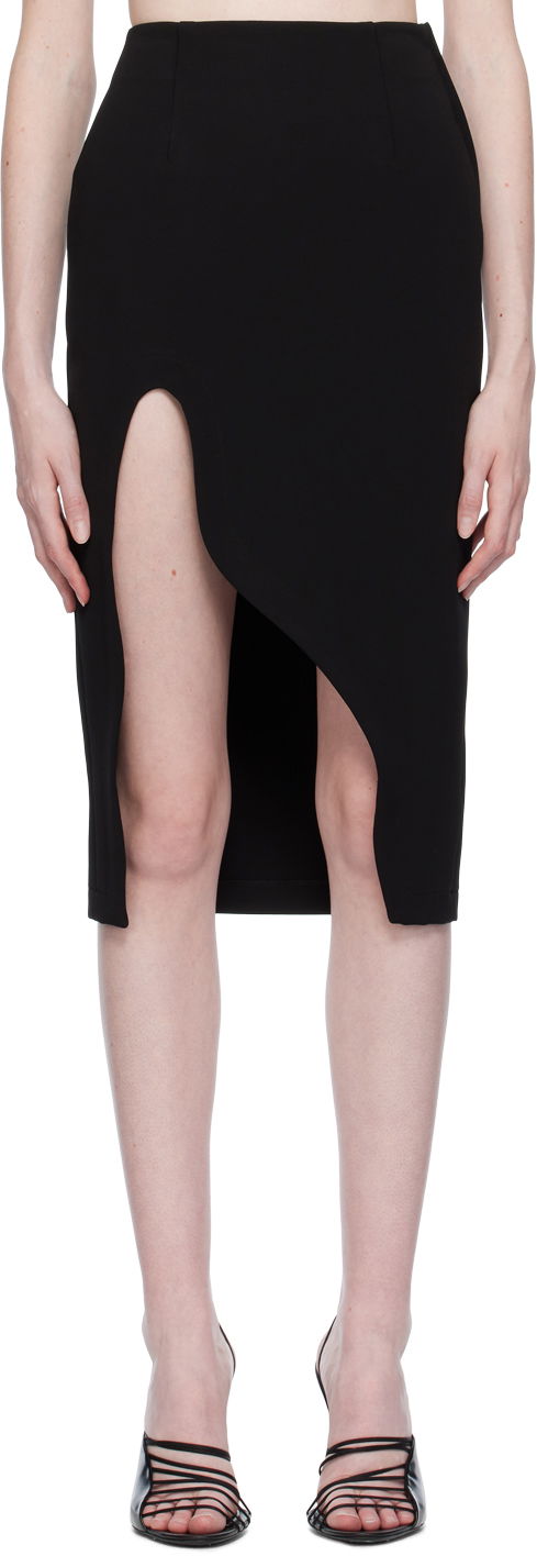 Hame Off-White Off-White Vented Miniskirt Musta | OWCW001S23JER0011000