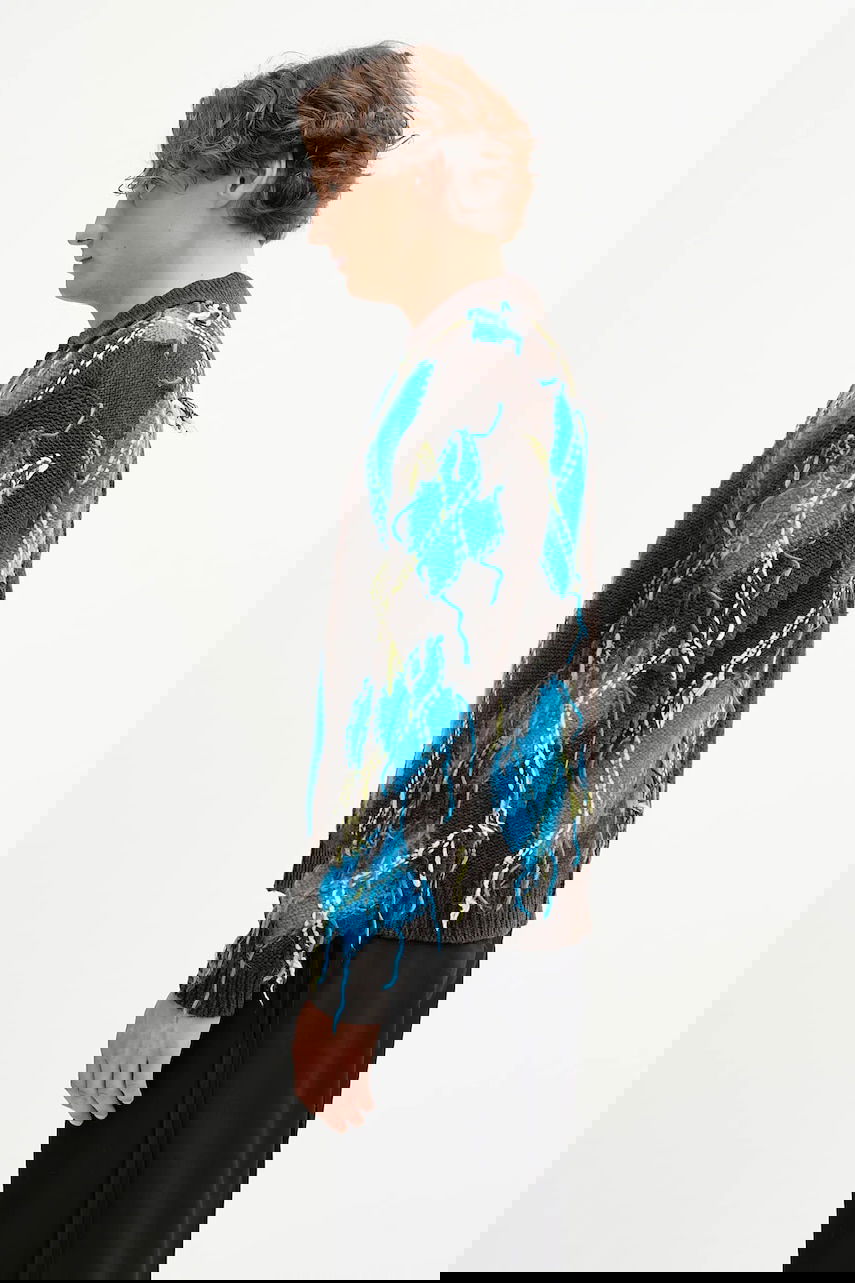 Villapaita Andersson Bell Andersson Bell Argyle Fisherman Polo Sweater Ruskea | atb1346m, 1