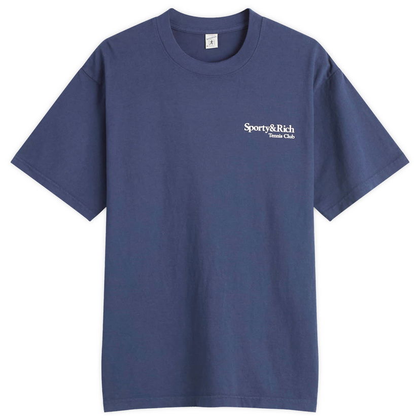 T-paita Sporty & Rich Sporty & Rich Play Tennis T-Shirt, Size Large Sininen | TO043621425BL106
