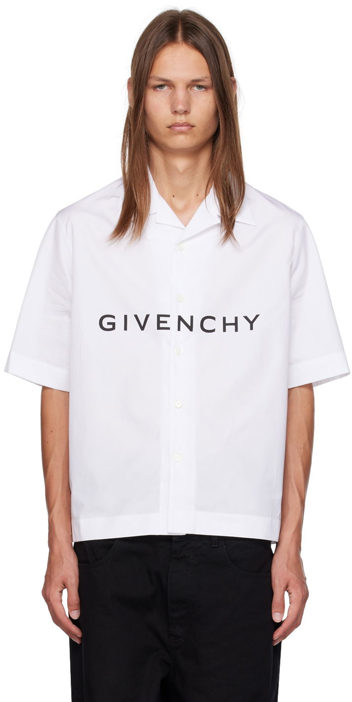 Paita Givenchy Boxy-Fit Shirt Valkoinen | BM60T51YC8