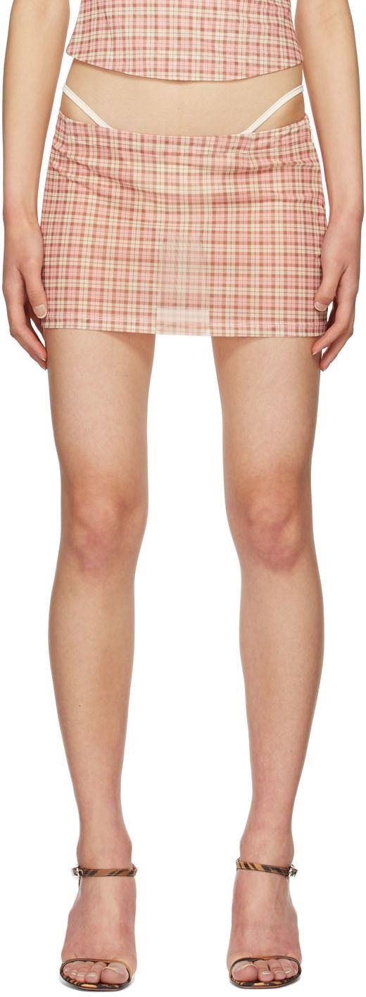 Hame Miaou Miaou Fig Mini Skirt Vaaleanpunainen | 4016-CL-BYPL-PM1