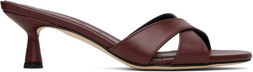 Asusteet Aeyde Aeyde Vero Leather Mules Burgundia | A11-HS-PRAR55ST164-SS25-955-007